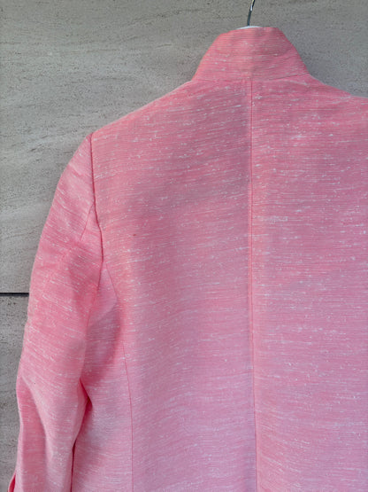 STELLA Mc CARTNEY. Americana rosa jaspeada seda