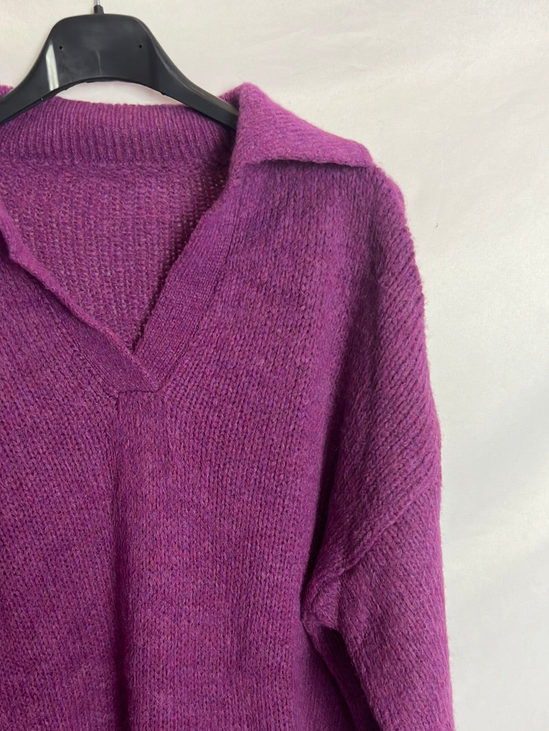 OTRAS. Jersey punto morado. T M