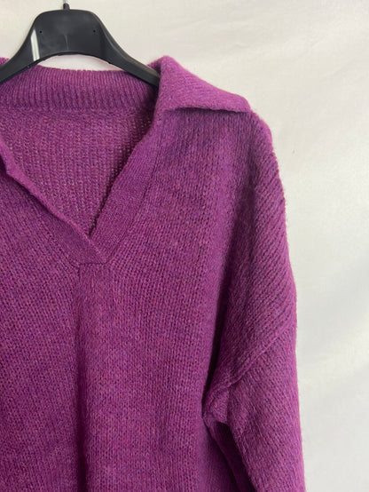 OTRAS. Jersey punto morado. T M