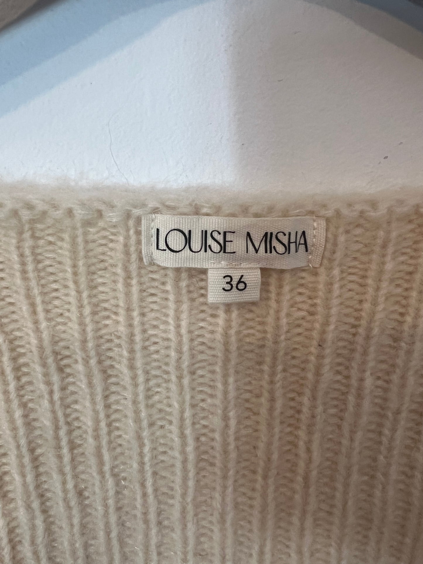 LOUISE MISHA. Jersey beige bodoques. T S