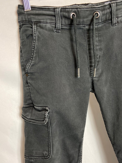 PEPE JEANS. Grey cargo pants, size 10 years