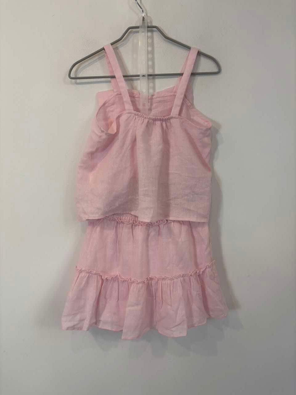 ZARA. Conjunto rosa claro lino