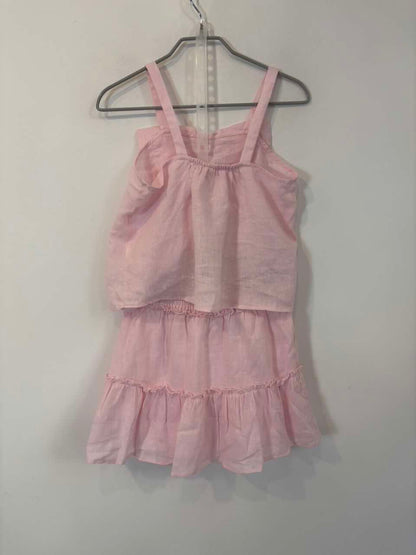 ZARA. Conjunto rosa claro lino