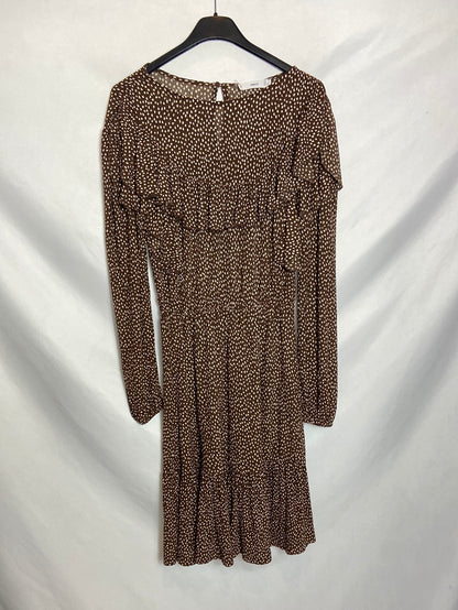 MANGO. Vestido corto lunares. T.xs