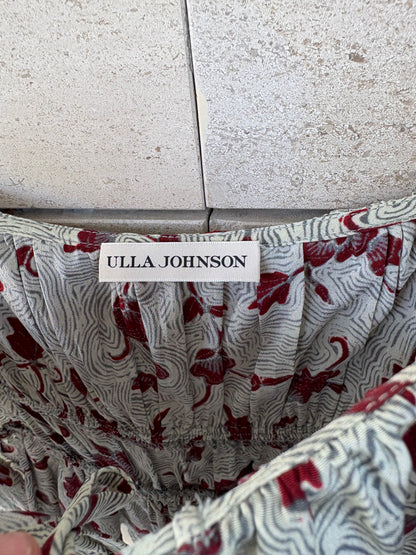 ULLA JOHNSON, Top seda estampado. T S