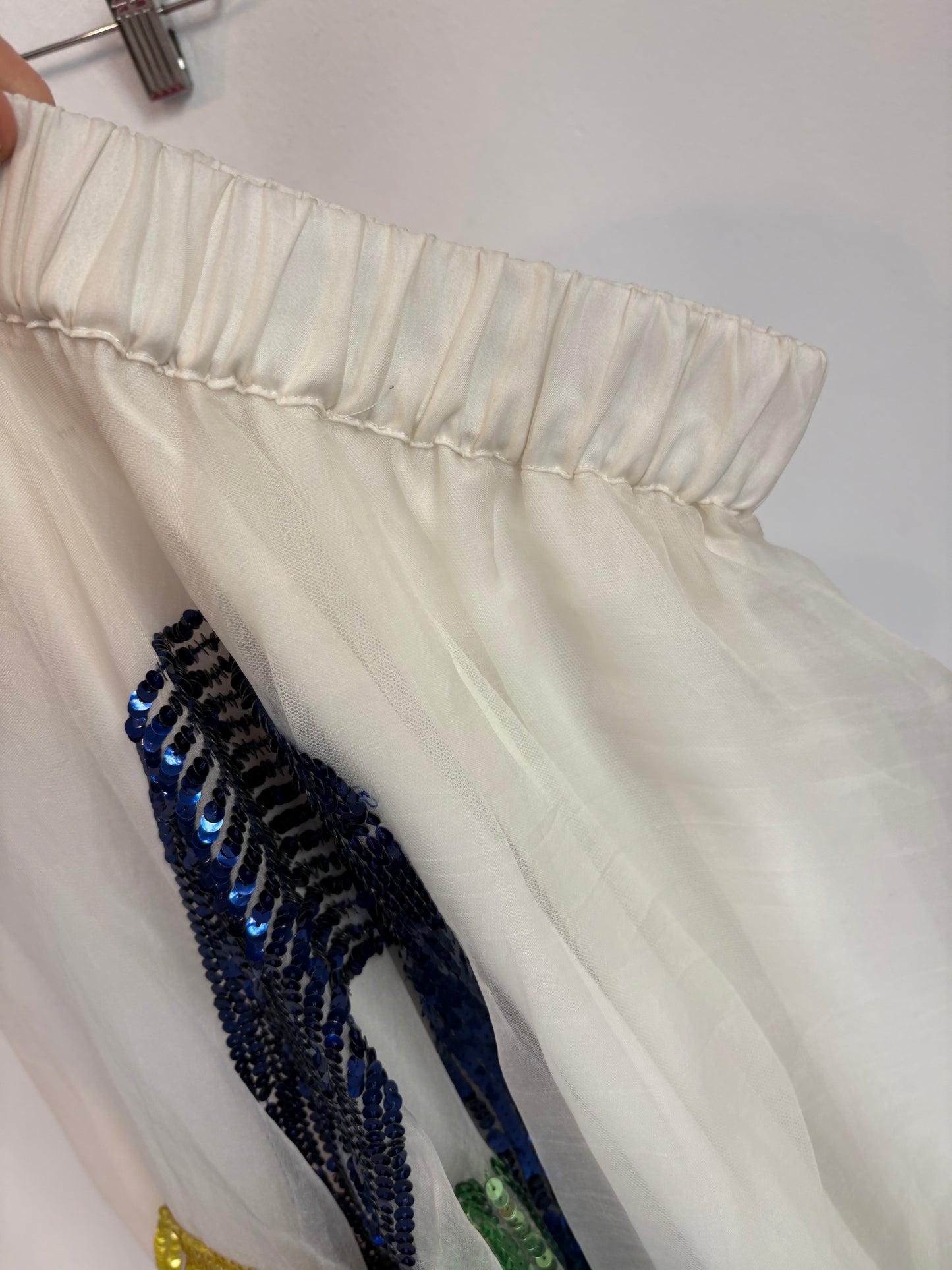 P.A.R.O.S.H. Falda midi tul lentejuelas