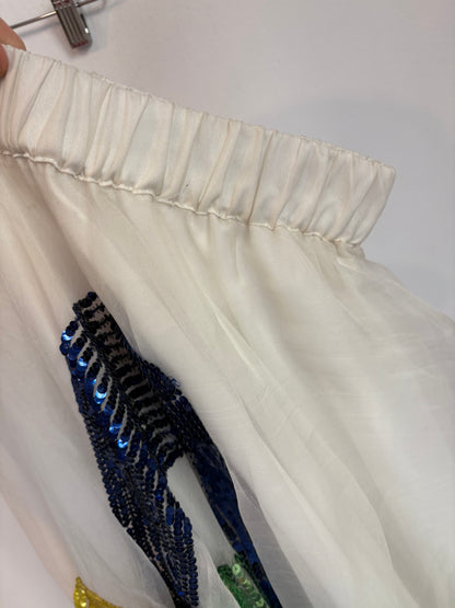 P.A.R.O.S.H. Falda midi tul lentejuelas