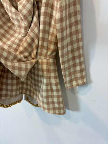 IQ COLLECTION. Conjunto top y falda vichy
