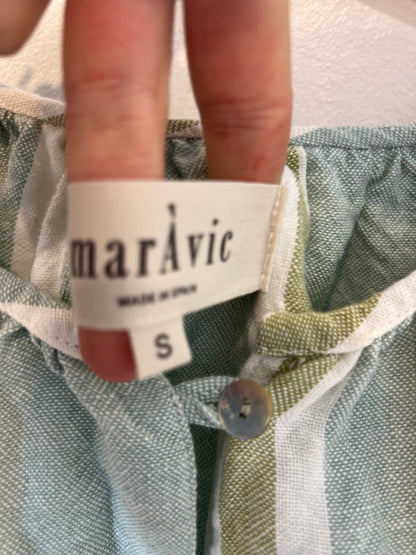 MAVARIC. Vestido largo rayas algodón T.s