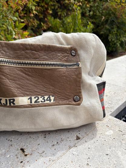 CATHERINE PARRA. Bolso tele y piel