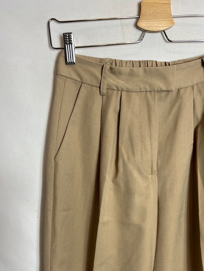 THE DROP. Pantalón beige pinzas T.xxs
