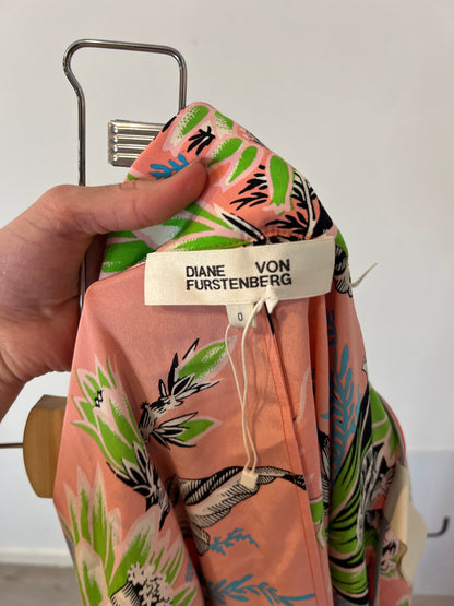 DIANE VON FURSTENBERG. Falda larga estampada seda