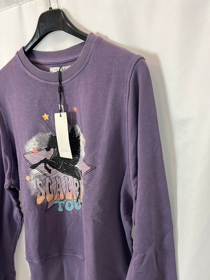 SCALPERS. Sudadera morada estampada T.m