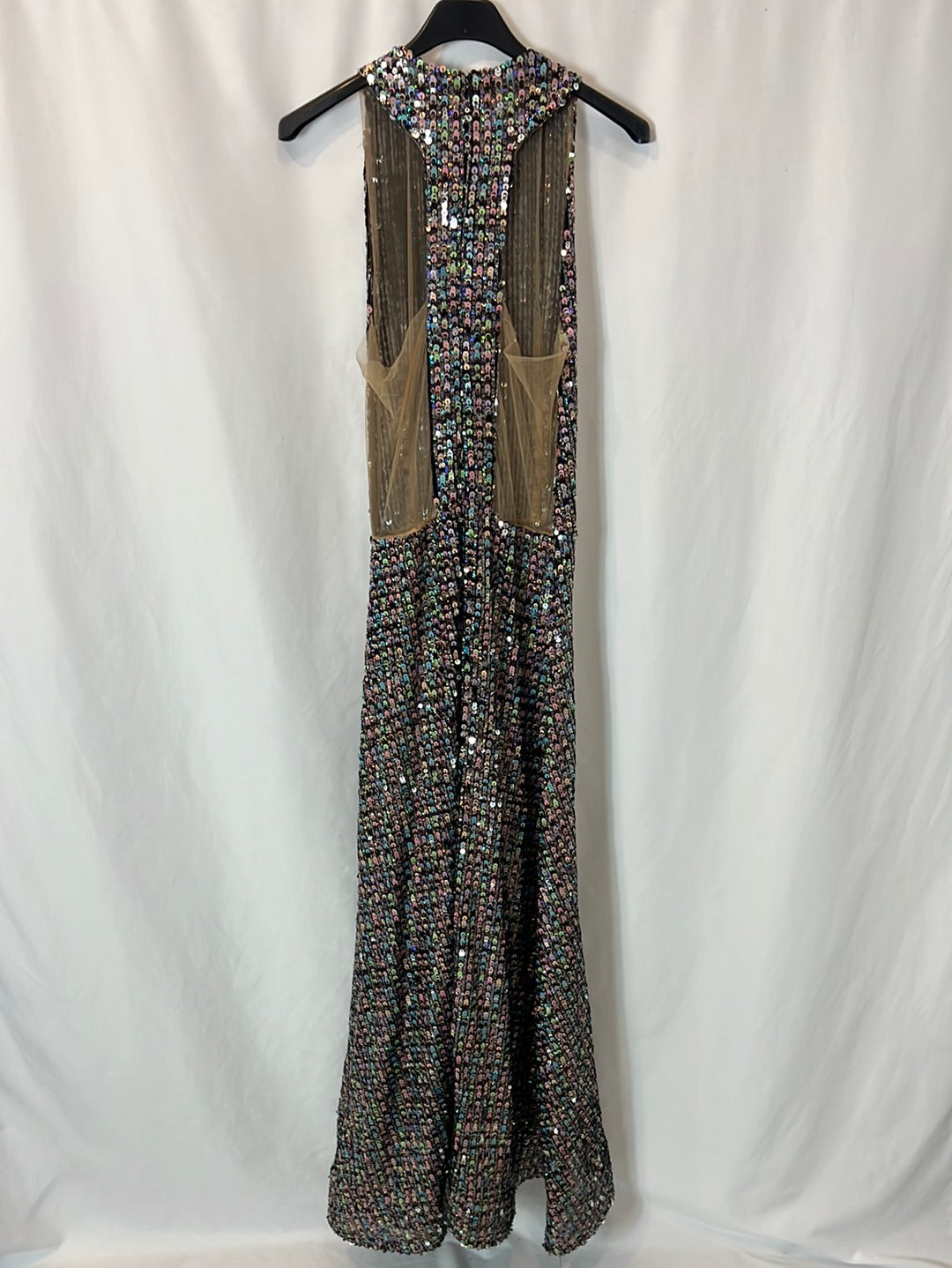 ROBERTO DIZ x IQ COLLECTION. Vestido largo lentejuelas T.s