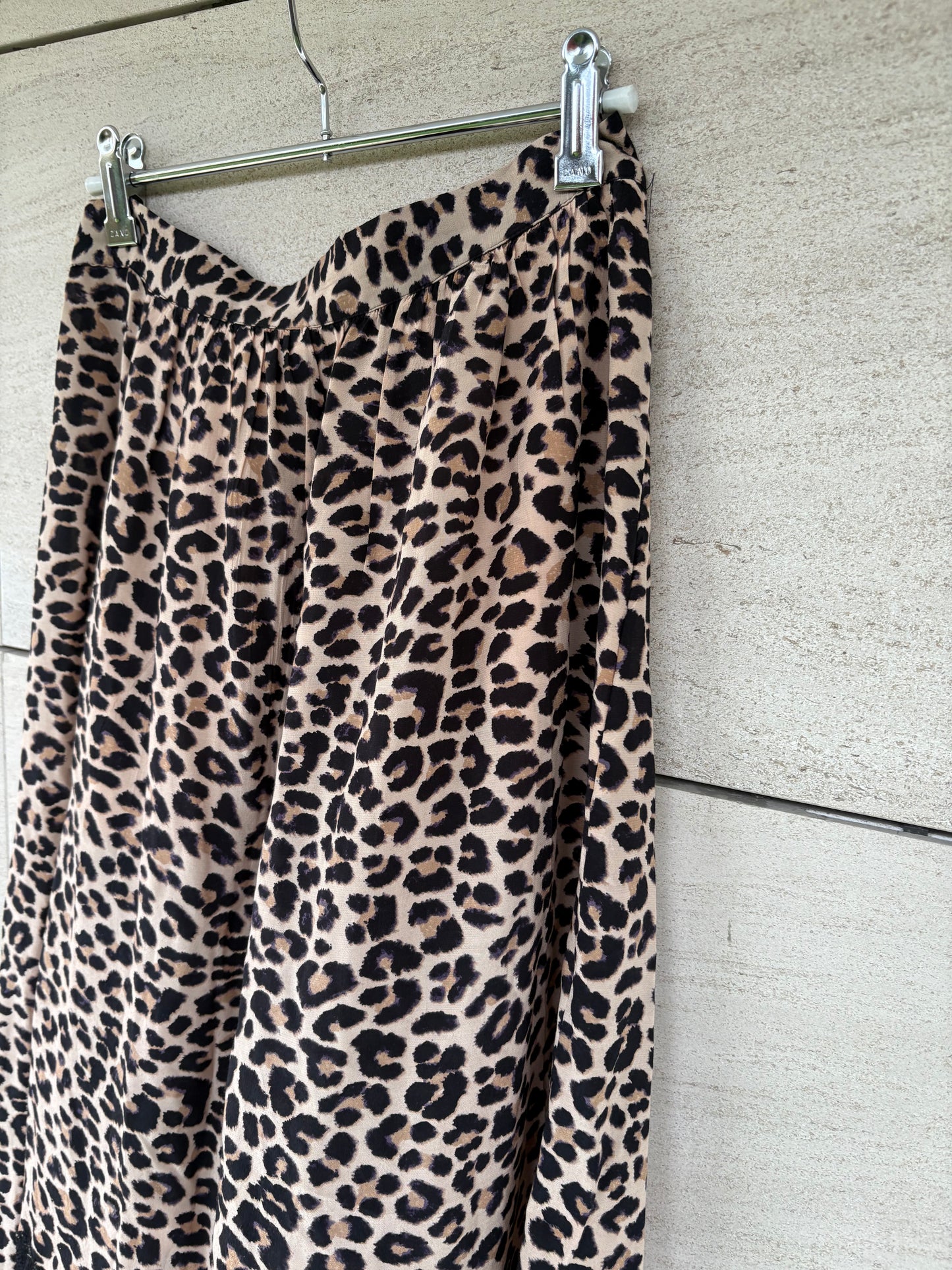 ZADIG&VOLTAIRE. Falda midi animal print asimétrica