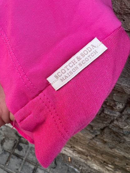 SCOTCH&SODA. Top rosa doble textura. T L