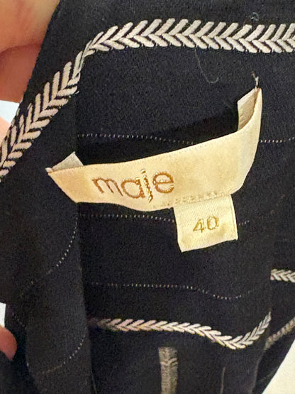 MAJE. Striped jumpsuit size 40