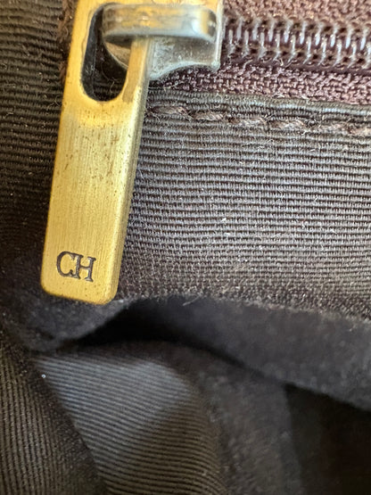 CAROLINA HERRERA. Bolso  asa larga con piel