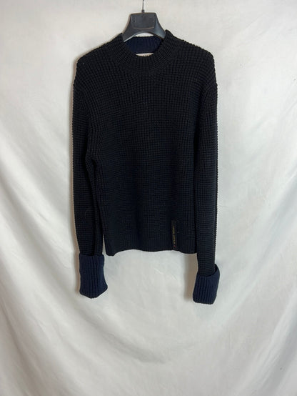 ZARA. Jersey bicolor punto  T.M