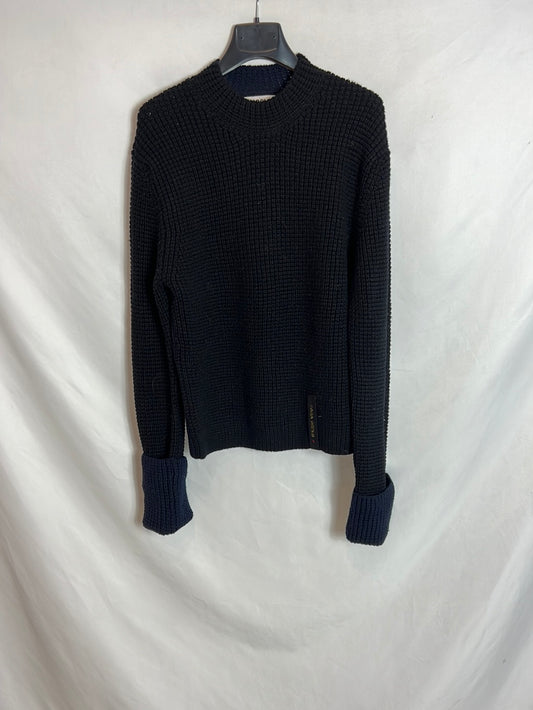 ZARA. Jersey bicolor punto  T.M