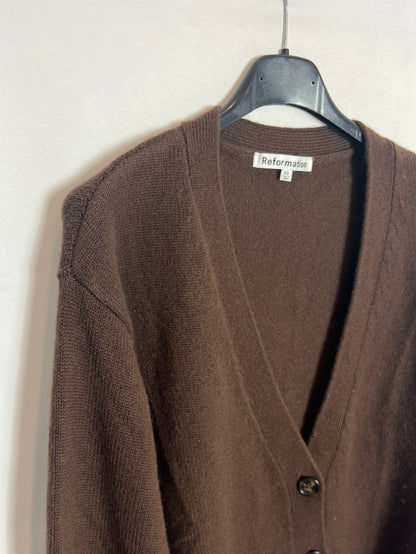 REFORMATION. Rebeca marrón cashmere . T XS