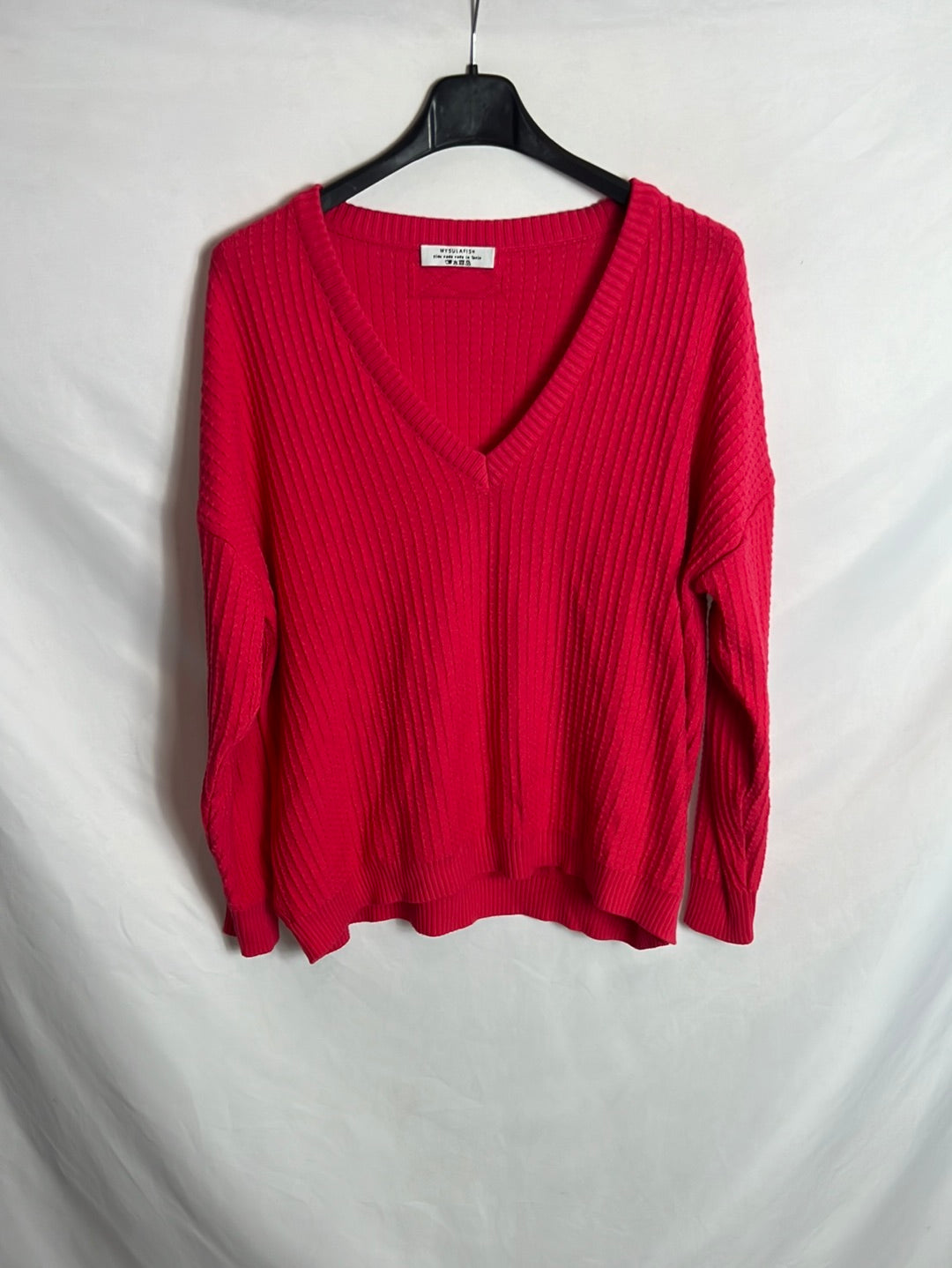 MYSULAFISH. Jersey rosa textura T.U(M)