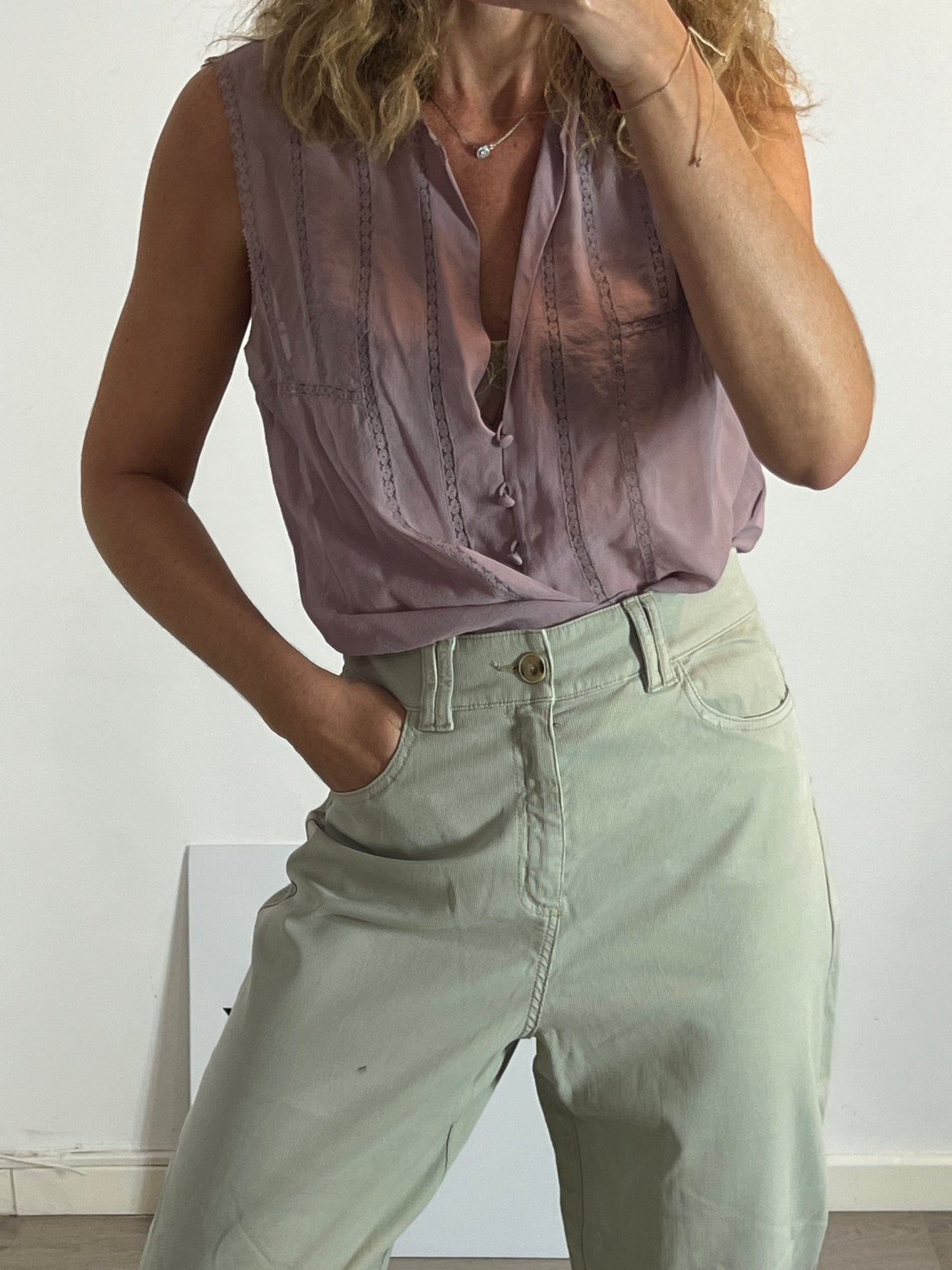 OTRAS. Top malva seda TU(m)