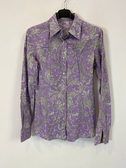 ETRO. Camisa estampada malva. T 40 (36)