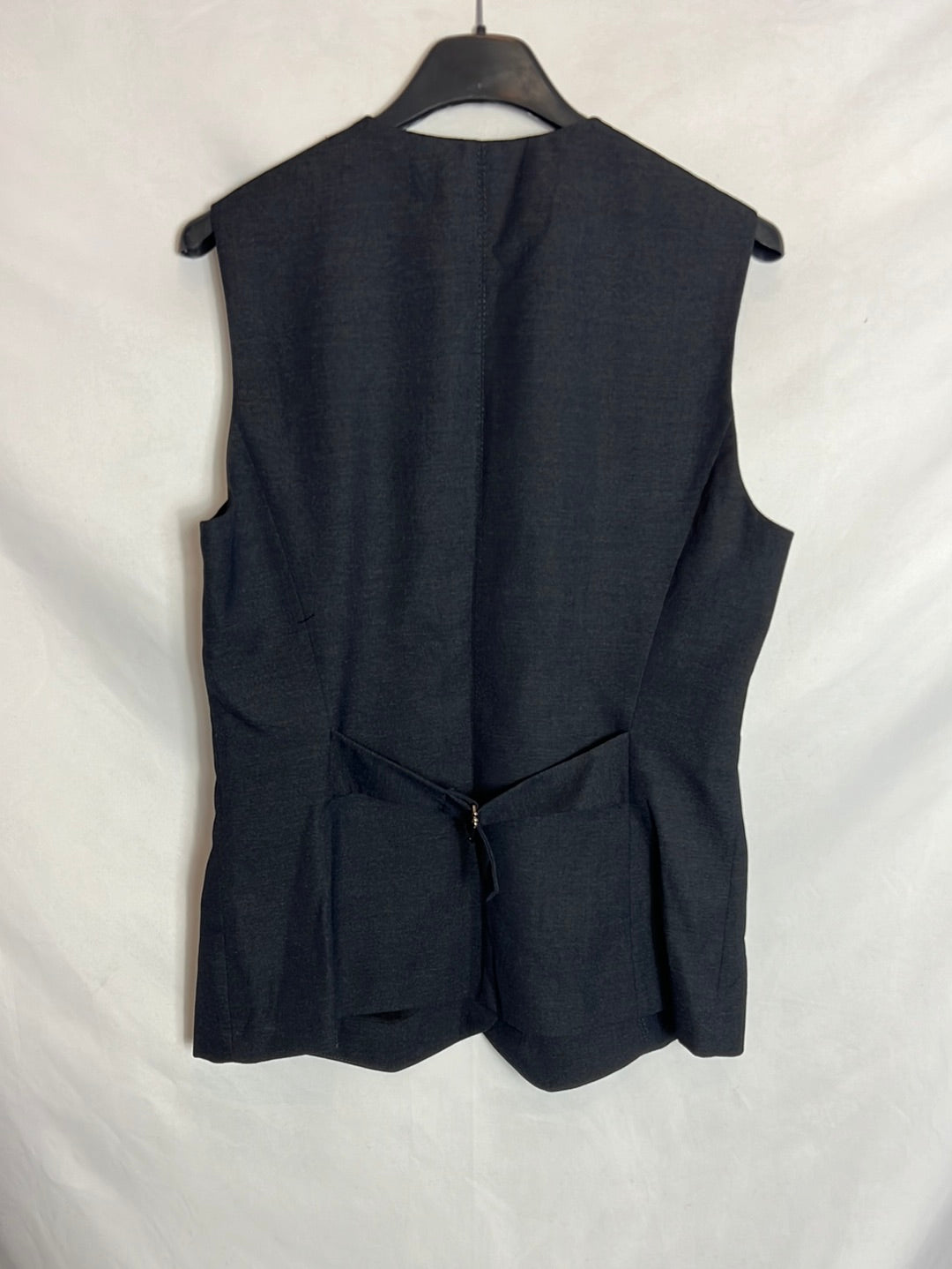 ZARA. Blue buttoned vest. T.S.