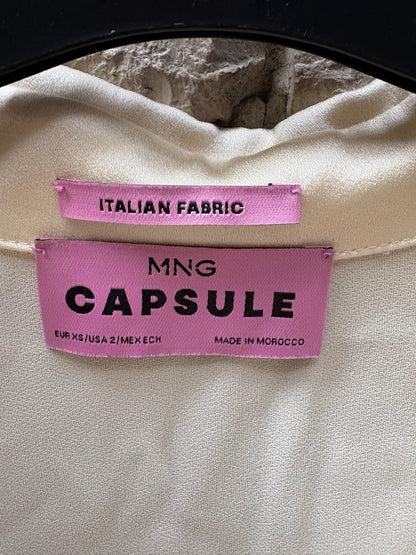 ZARA. Jacket with mottled gray wool. TS