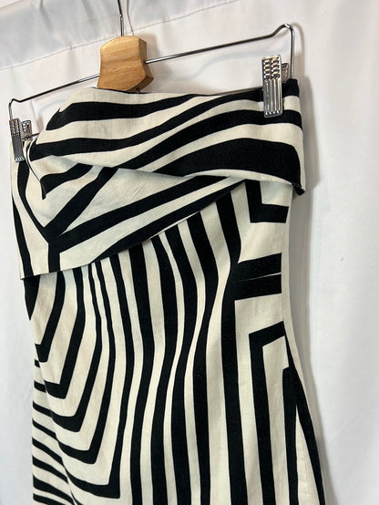 ZARA. vestido corto rayas  T.m