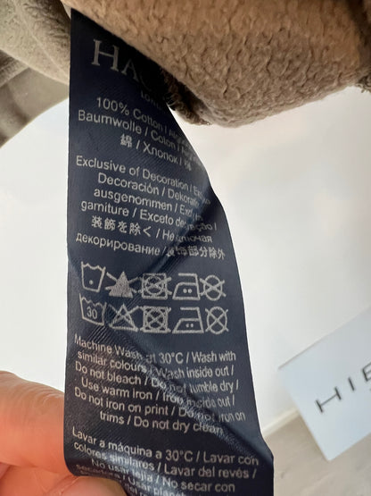 HACKETT. Sudadera beige logo. T 3-4 años