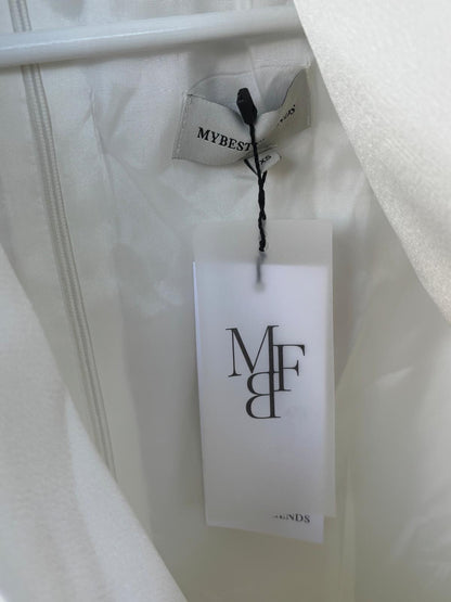 MYBESTFRIENDS. Vestido corto blanco