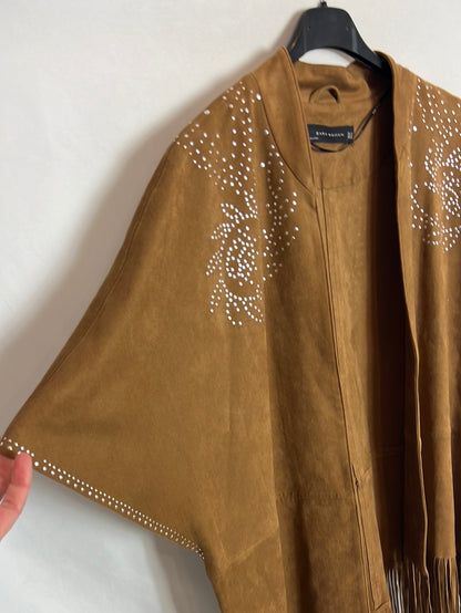 ZARA. Suede kimono with studs. TM