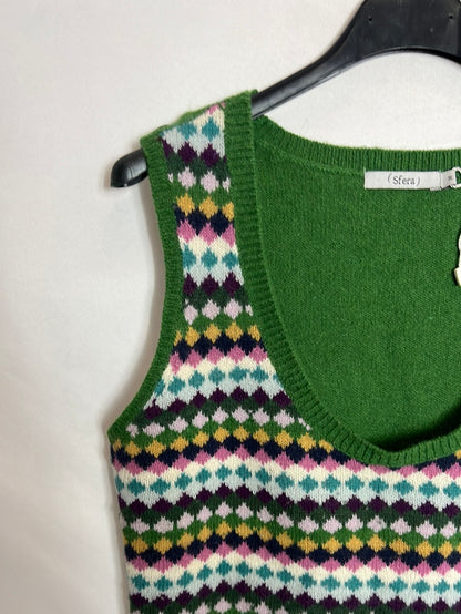 Chaleco punto verde T M – Hibuy market