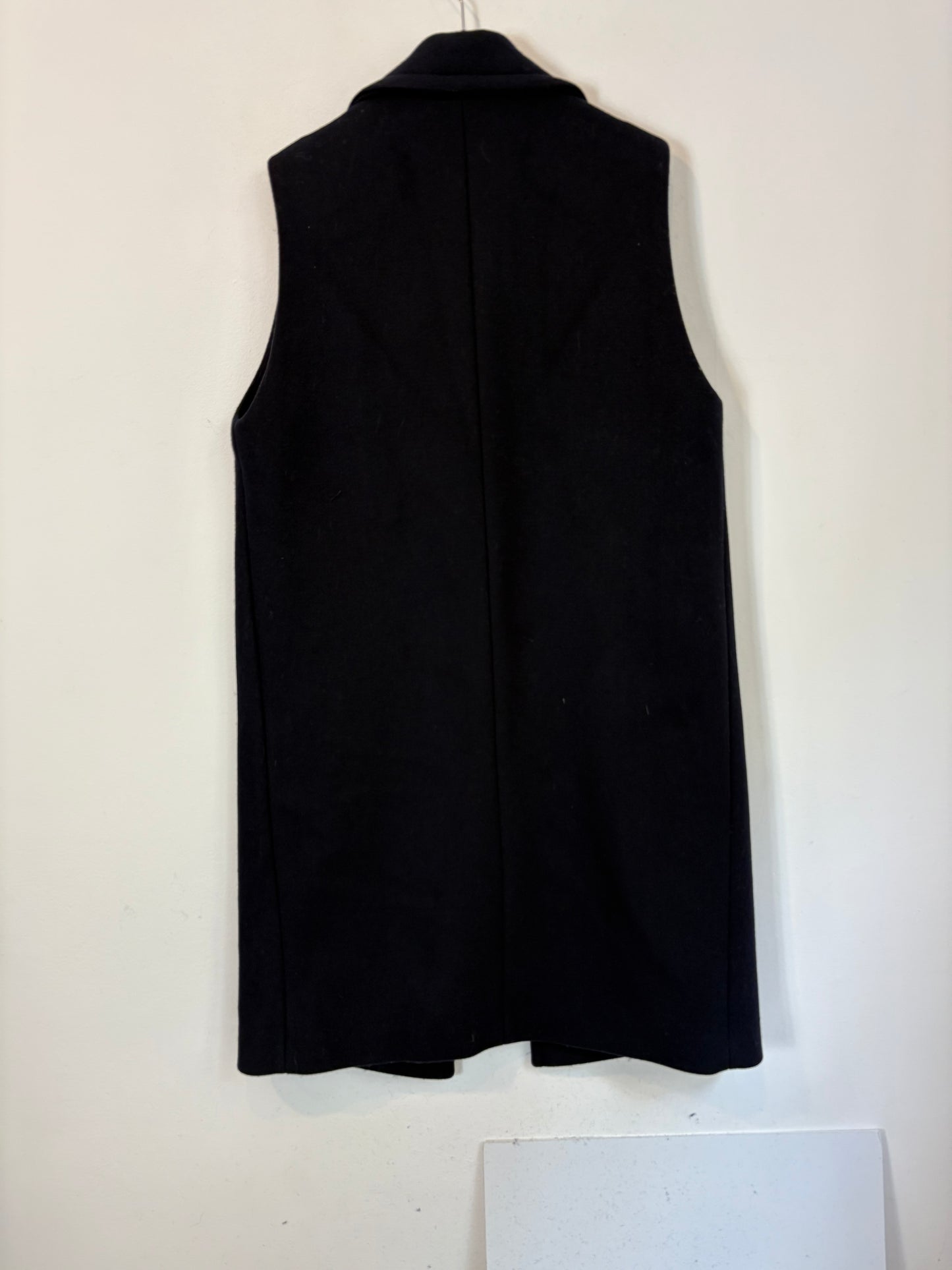 SANDRO. Chaleco largo lana azul