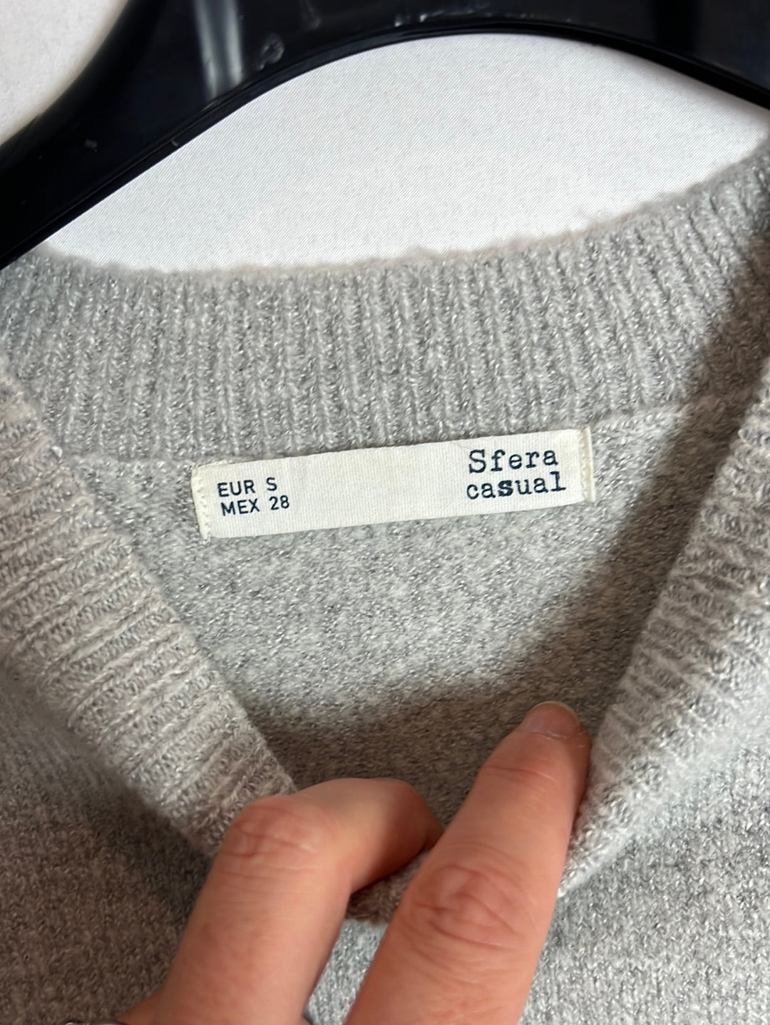 SFERA. Gray sweater with puffed sleeves Ts