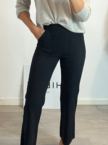 ERRE. Wide-leg black trousers size 36