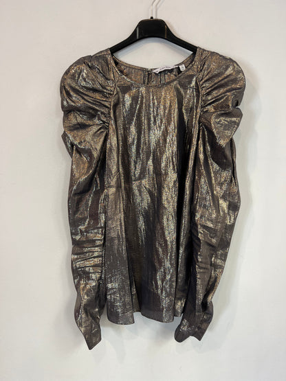 &OTHER STORIES. Blusa fluida plateada T.38