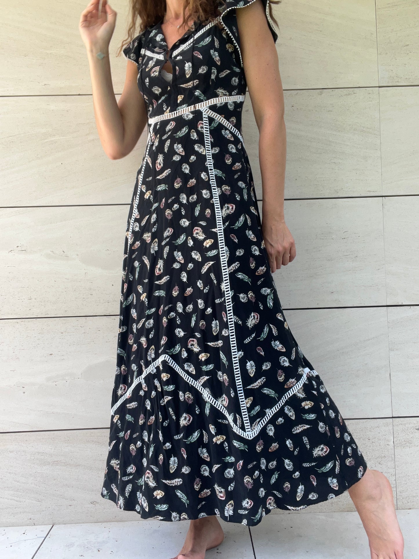 THE KOOPLES. Vestido largo seda T.s