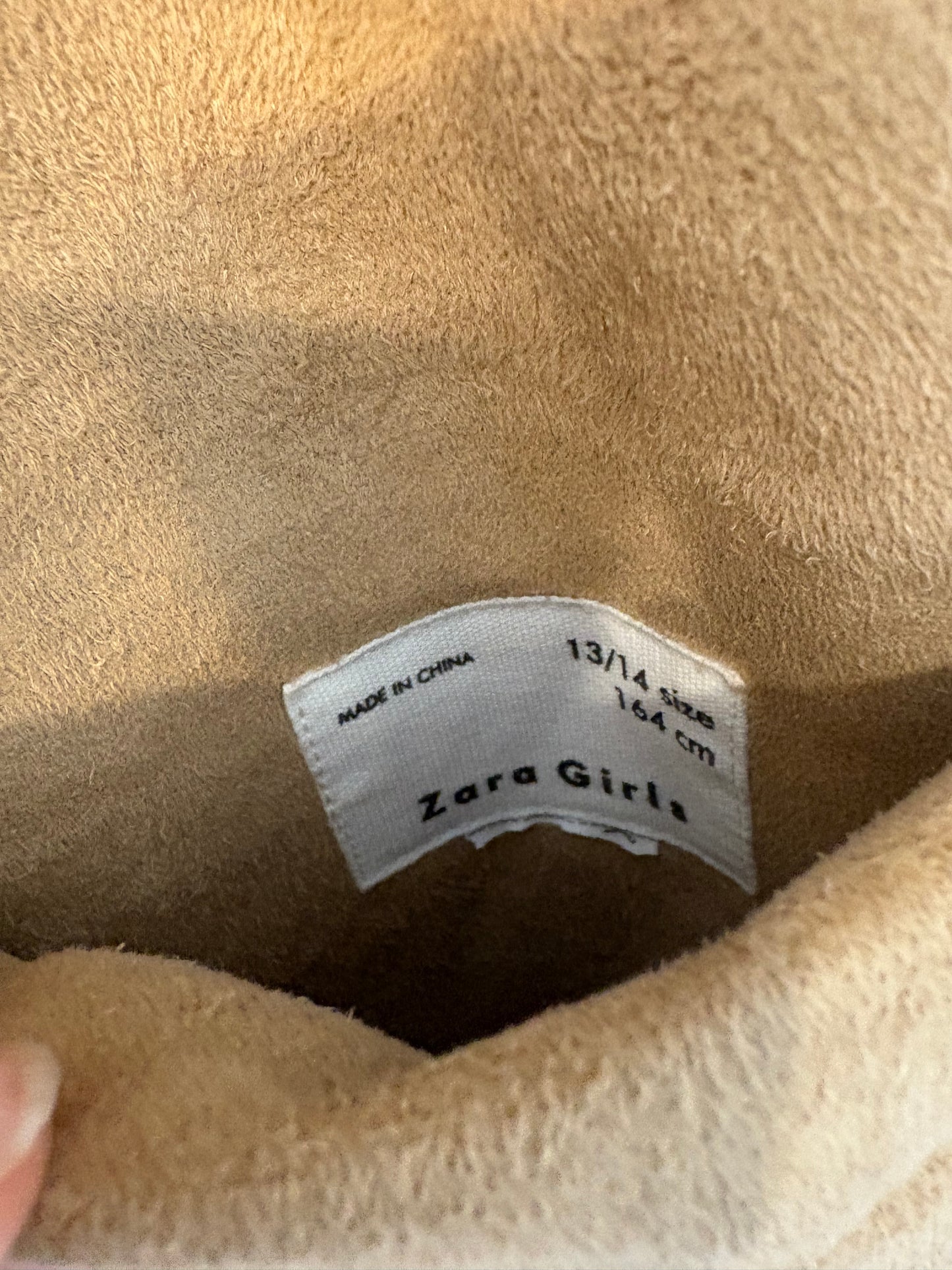 ZARA. Abrigo reversible beige. T 13-14 años (S)