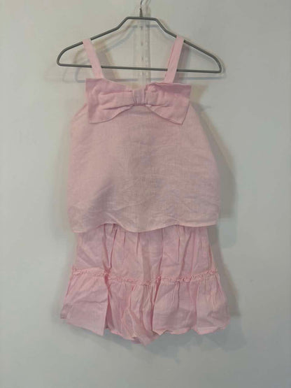 ZARA. Conjunto rosa claro lino