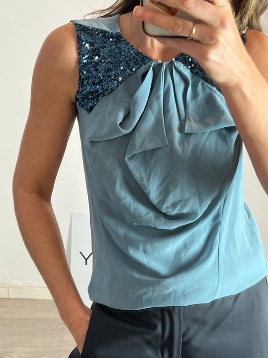 MAJE. Sequin Ts Blouse