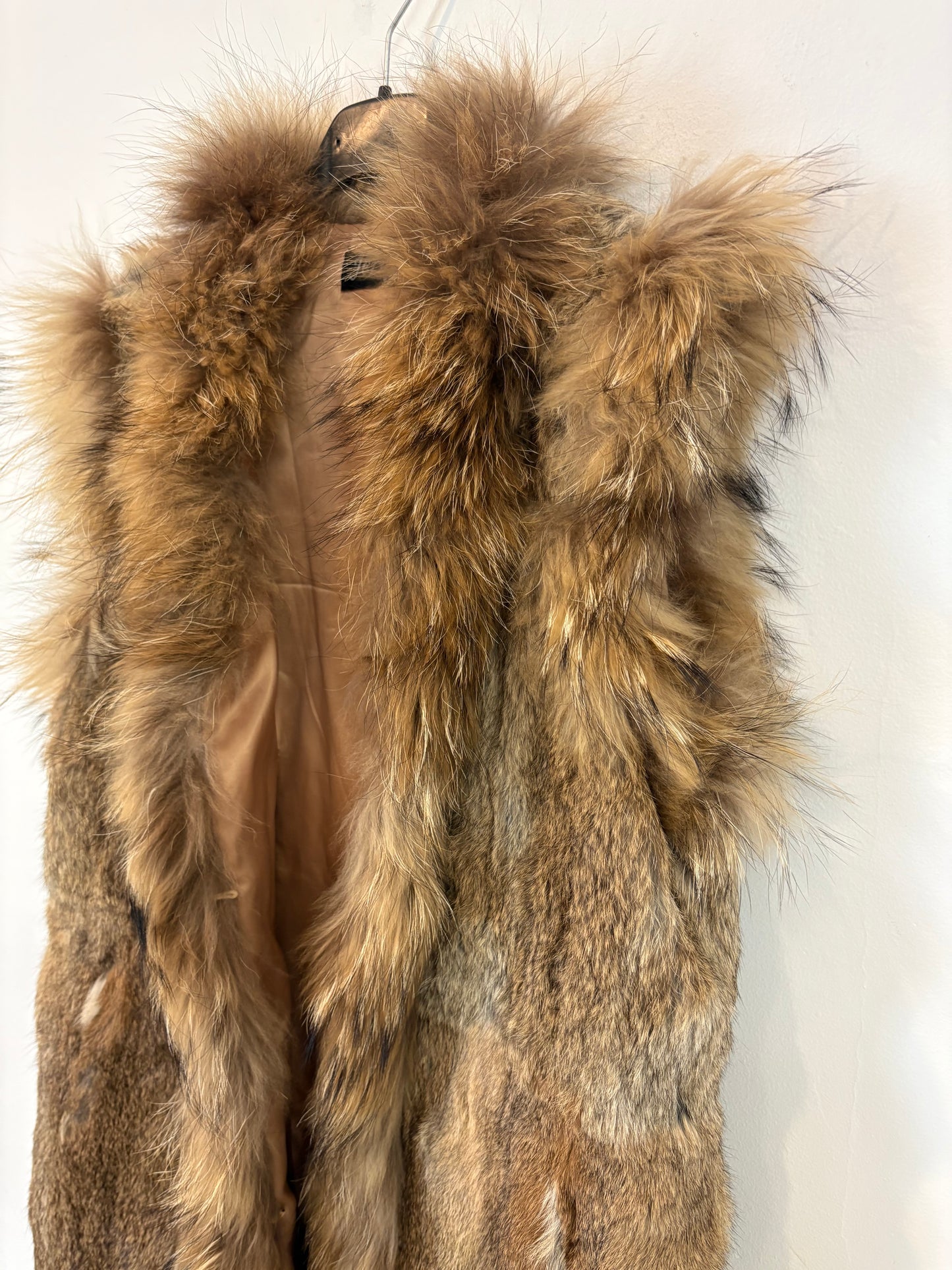 TERRY'S. Brown Fur Vest TU(m)