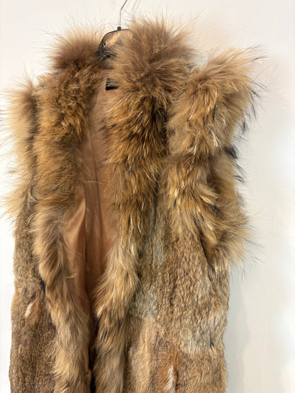 TERRY'S. Brown Fur Vest TU(m)