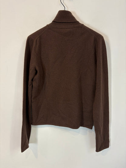 OTHERS. Brown cashmere turtleneck sweater. TS