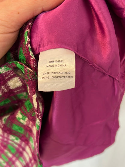 SAINT GERALDINE. Chaleco/top cuadros  T.s