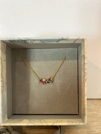 APODEMIA. Colored stone choker