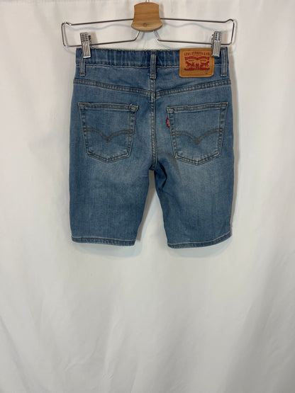 LEVI'S. Semi-elastic denim Bermuda shorts. 10 years