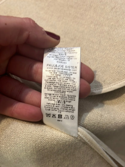 PAUL&amp;JOE. Two-tone pale coat, size 36